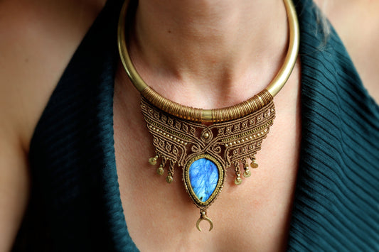 Labradorite Goddess Necklace