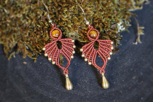 Little Elf Tiger's Eye Earrings