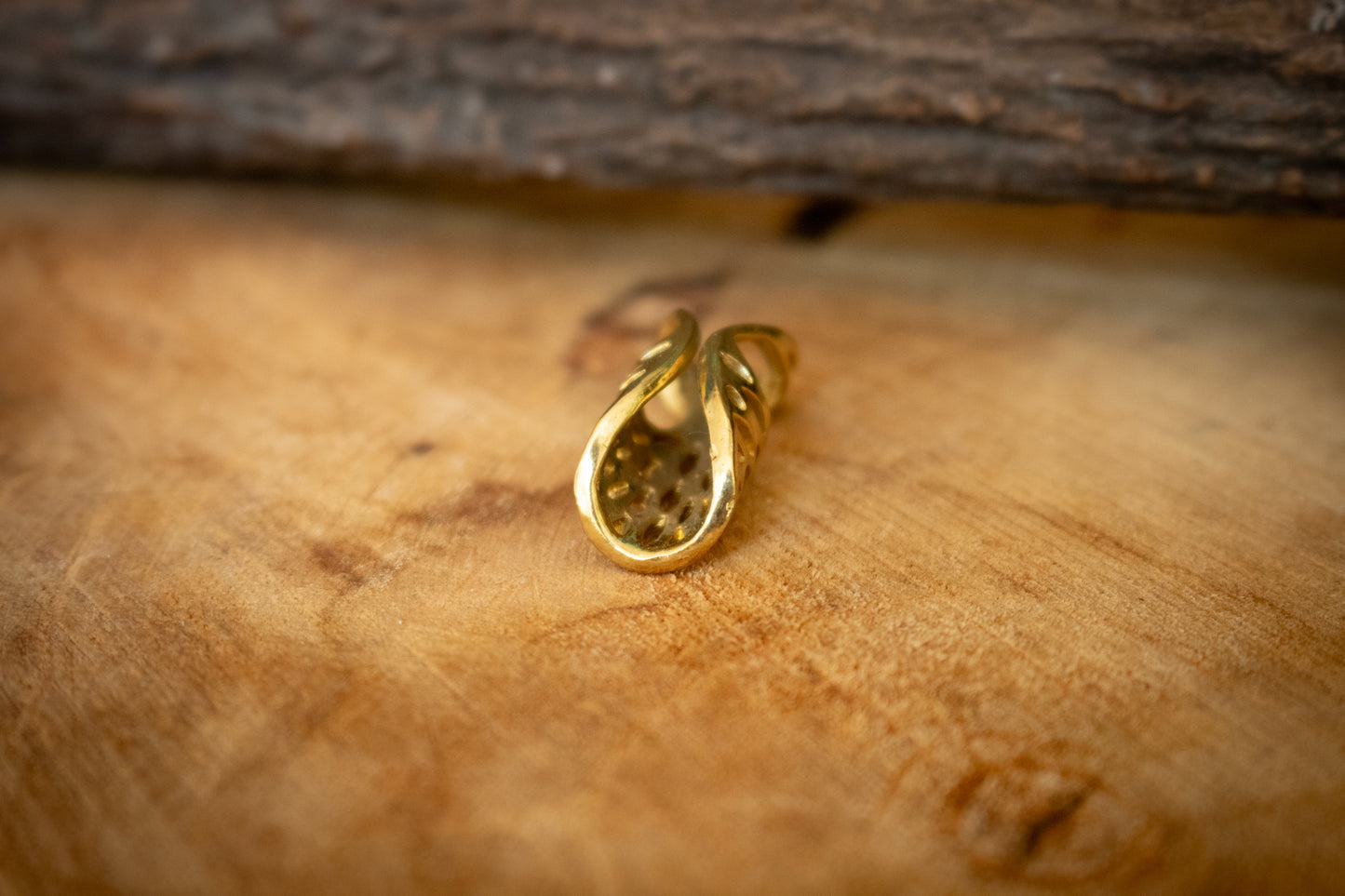 Tree of Life Brass Dreadlock Bead