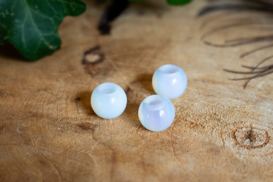 Set of Three Opalite Dreadlock Beads