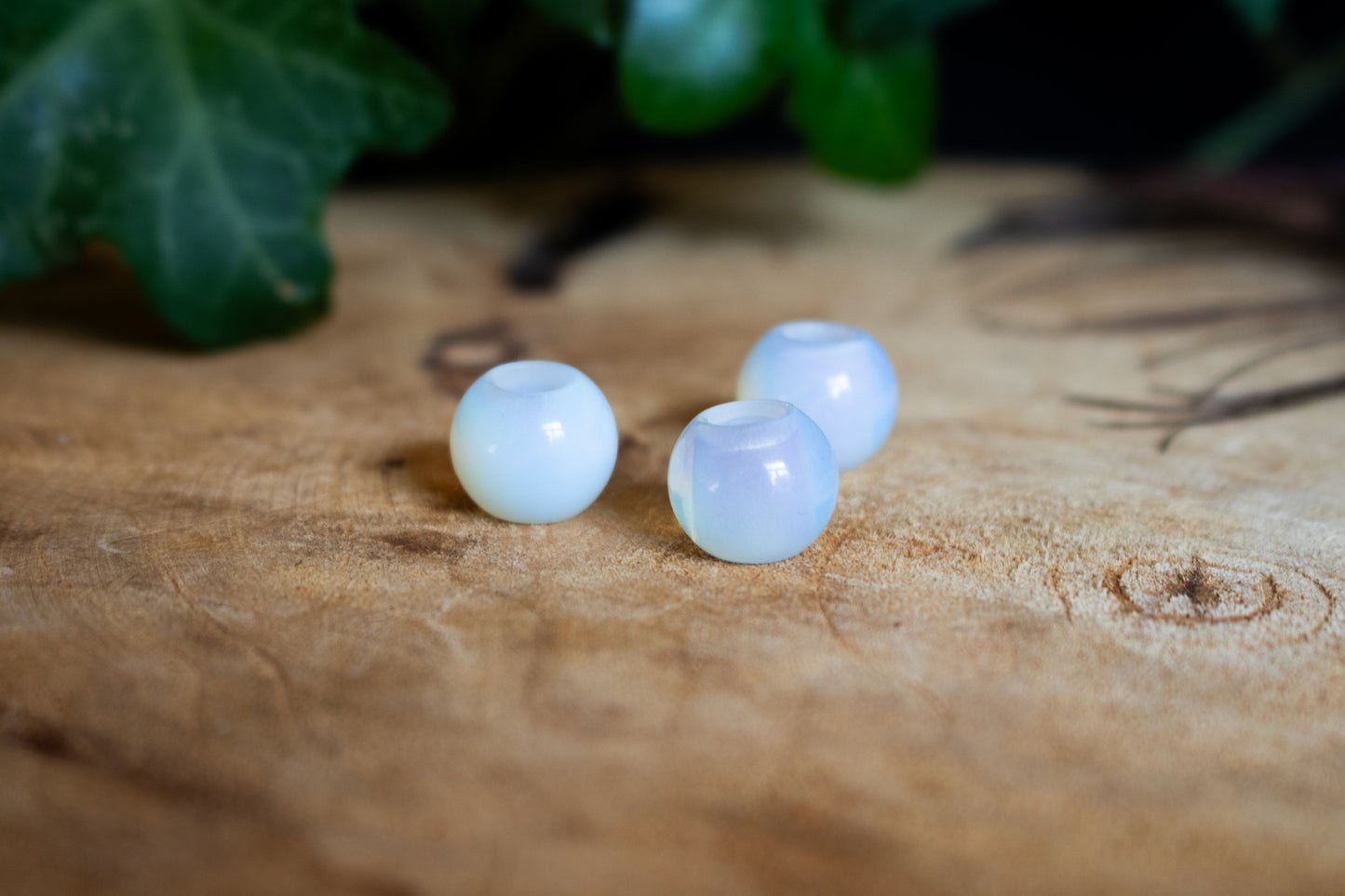 Set of Three Opalite Dreadlock Beads