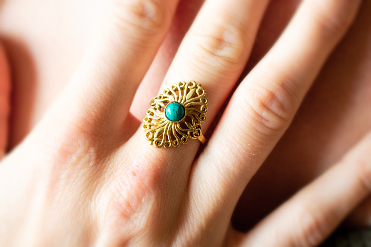 Golden Filigree Ring
