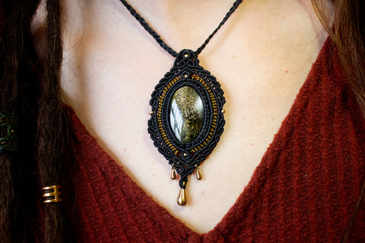 Black Obsidian Amulet