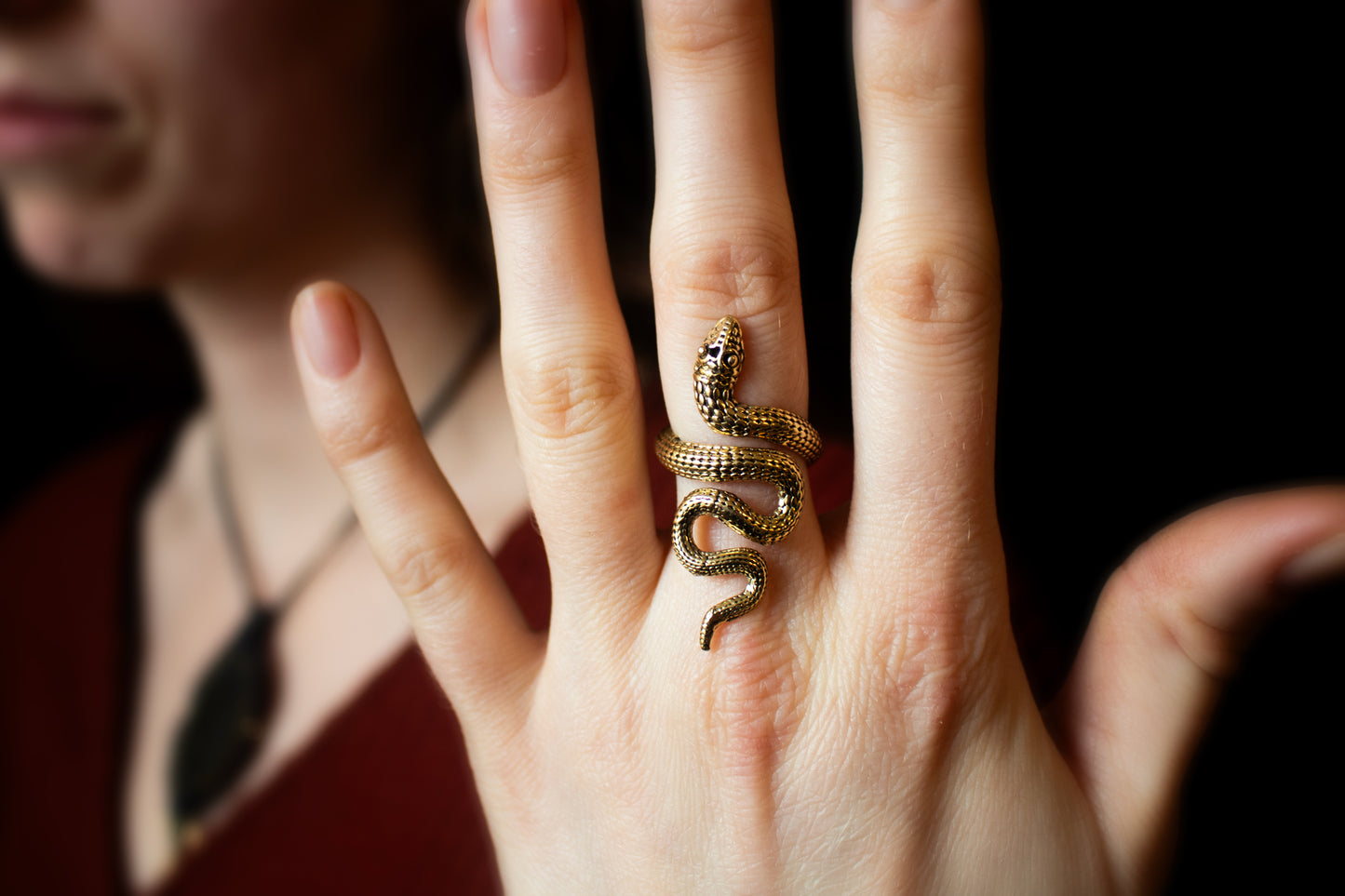 Golden Snake Ring