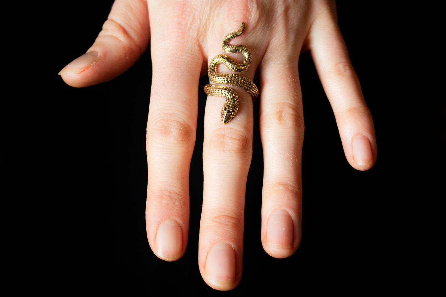 Golden Snake Ring