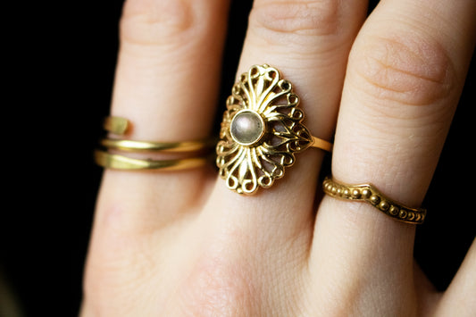Golden Filigree Ring