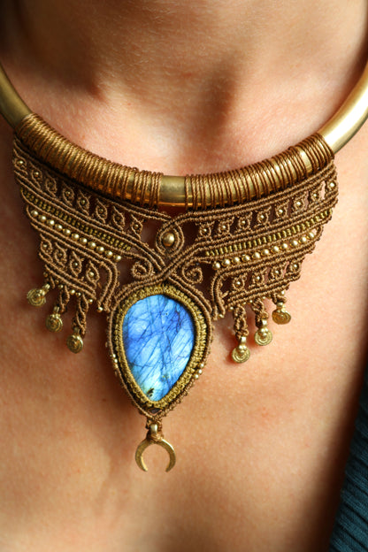 Labradorite Goddess Necklace