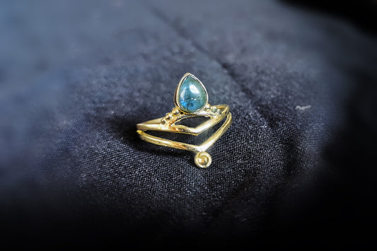 Boho Chic Ring– Available in Various Gemstones - Labradorite