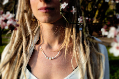 Triple Moonstone Necklace