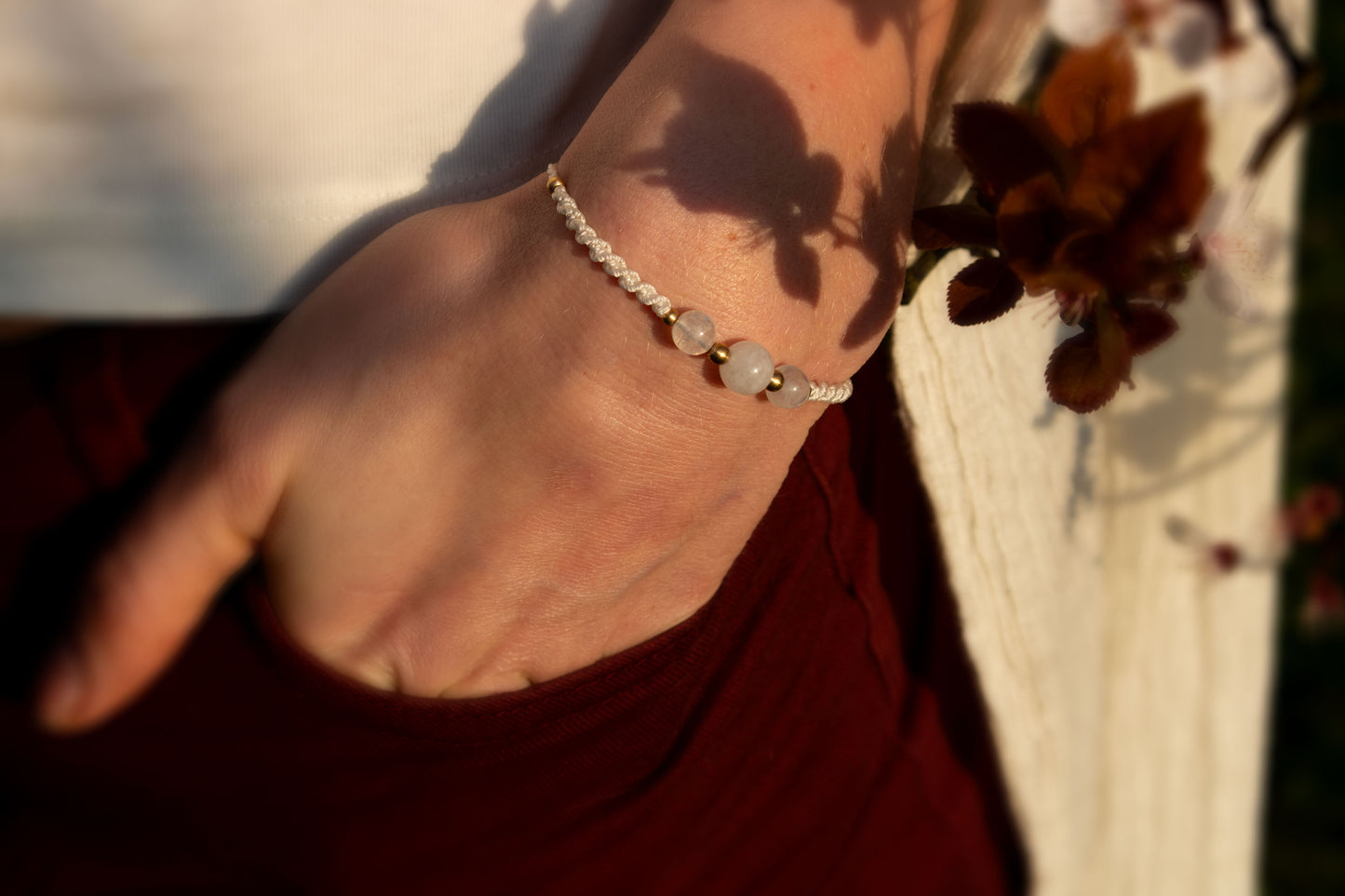Minimalist Moonstone Bracelet