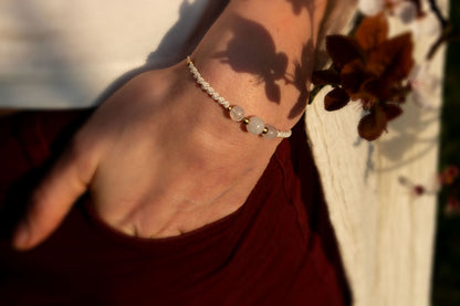 Minimalist Moonstone Bracelet