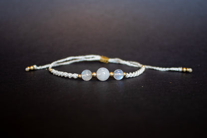 Minimalist Moonstone Bracelet