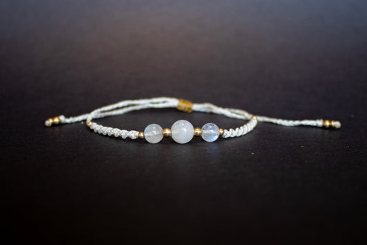 Minimalist Moonstone Bracelet