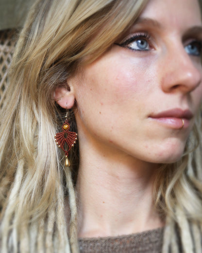 Little Elf Tiger's Eye Earrings