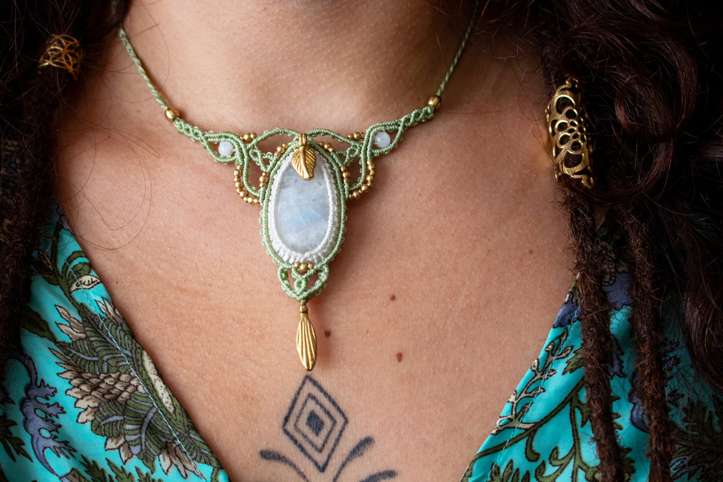 Moonstone Fairy Necklace