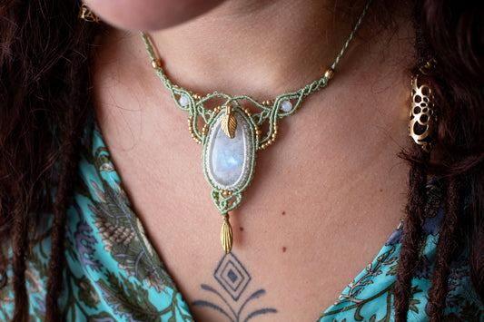 Moonstone Fairy Necklace