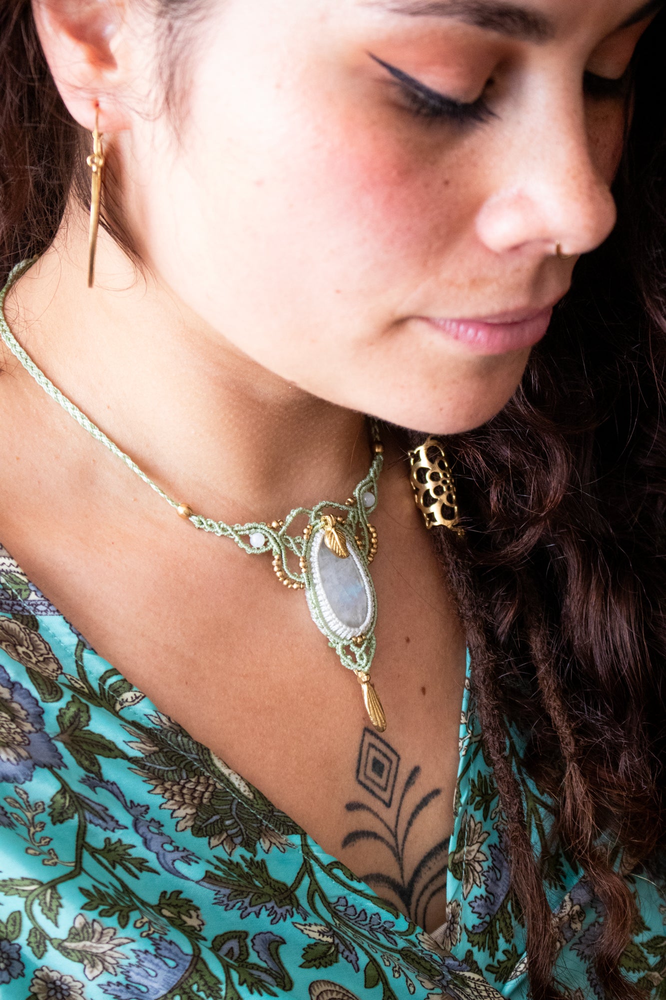 Moonstone Fairy Necklace