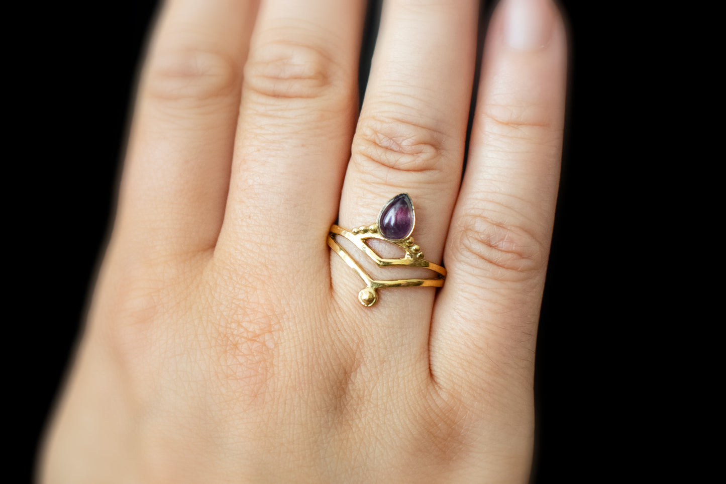 Boho Chic Ring– Available in Various Gemstones