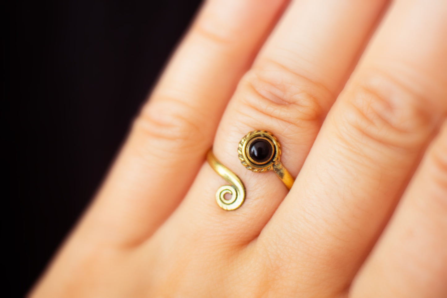 Spiral Gemstone Ring – Available in Various Gemstones