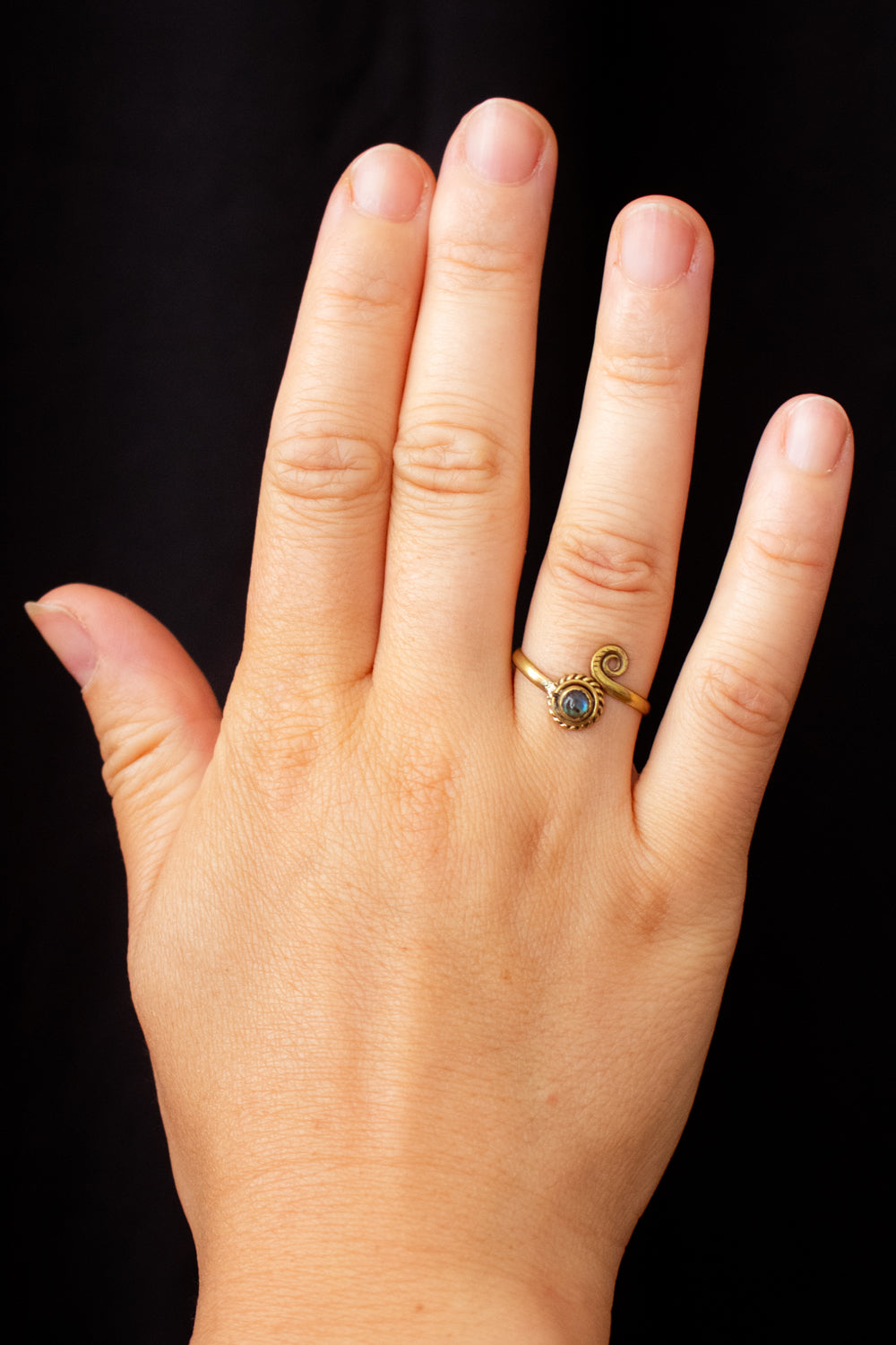 Spiral Gemstone Ring – Available in Various Gemstones