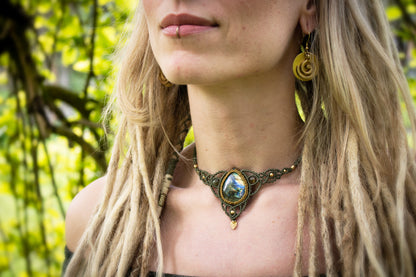 Spiral Brass Earrings