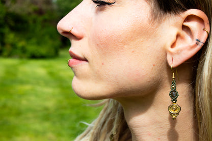 Handmade Green Labradorite Earrings