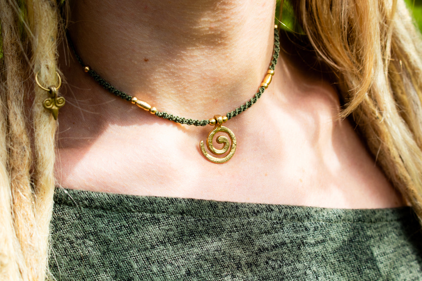 Spiral Charm Necklace