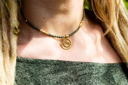 Spiral Charm Necklace