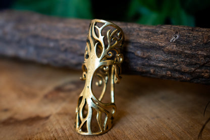 Golden Tree of Life Dreadlock Bead