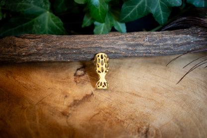 Tree of Life Brass Dreadlock Bead