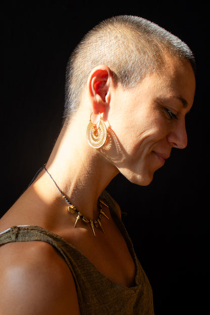 Tribal spike necklace
