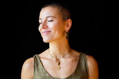 Handmade Tiger’s Eye & Dragonfly Necklace