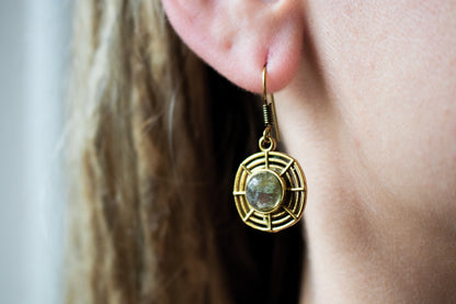 Radiant Labradorite Earrings