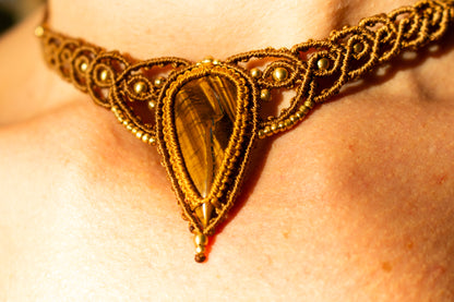 Golden Tiger's Eye Choker