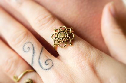 Golden Bloom Ring