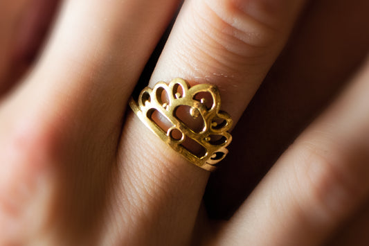 Half Mandala Ring