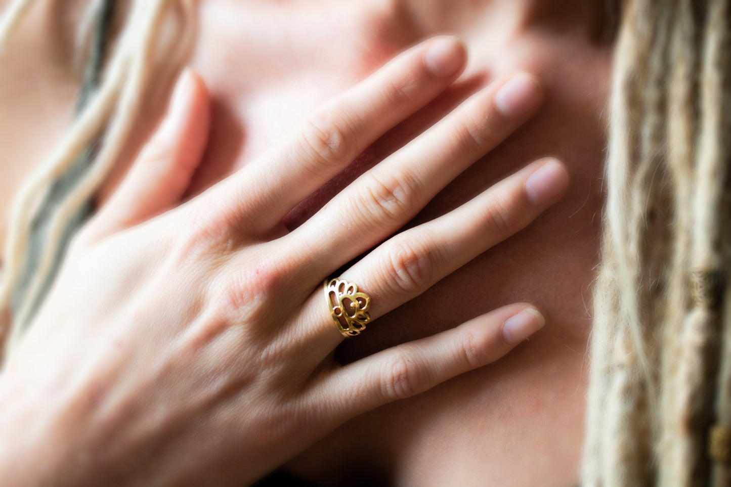 Half Mandala Ring