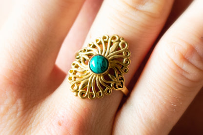 Golden Filigree Ring