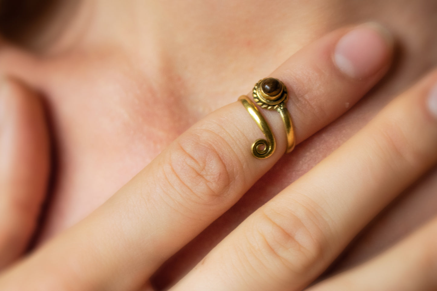 Spiral Gemstone Ring – Available in Various Gemstones