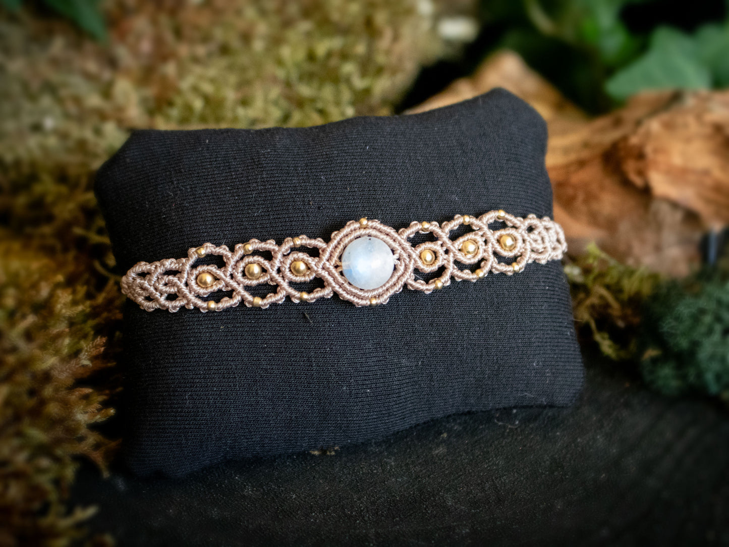 Moonstone Macramé Bracelet