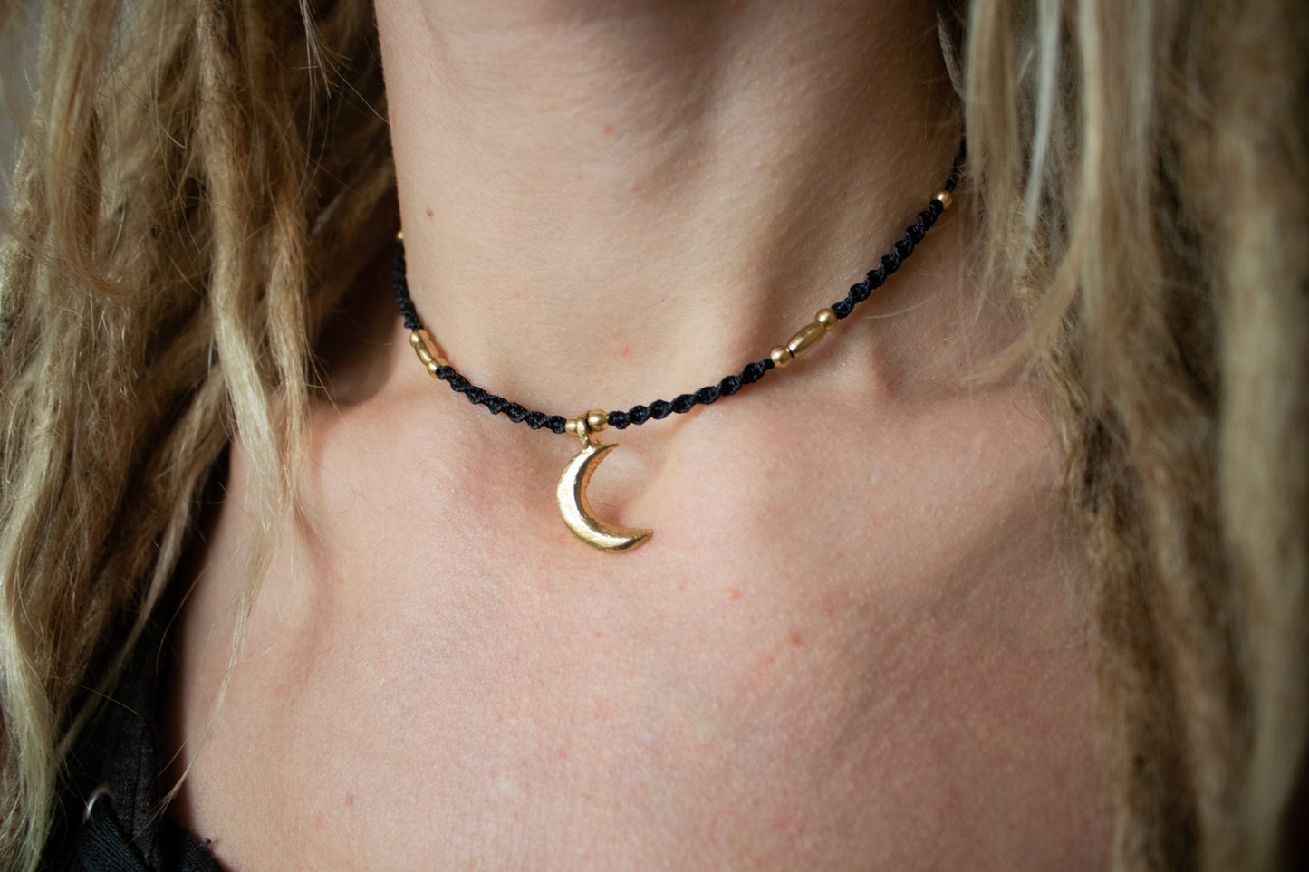 Lunar charm necklace