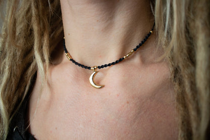 Lunar charm necklace
