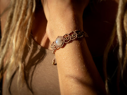 Moonstone Macramé Bracelet
