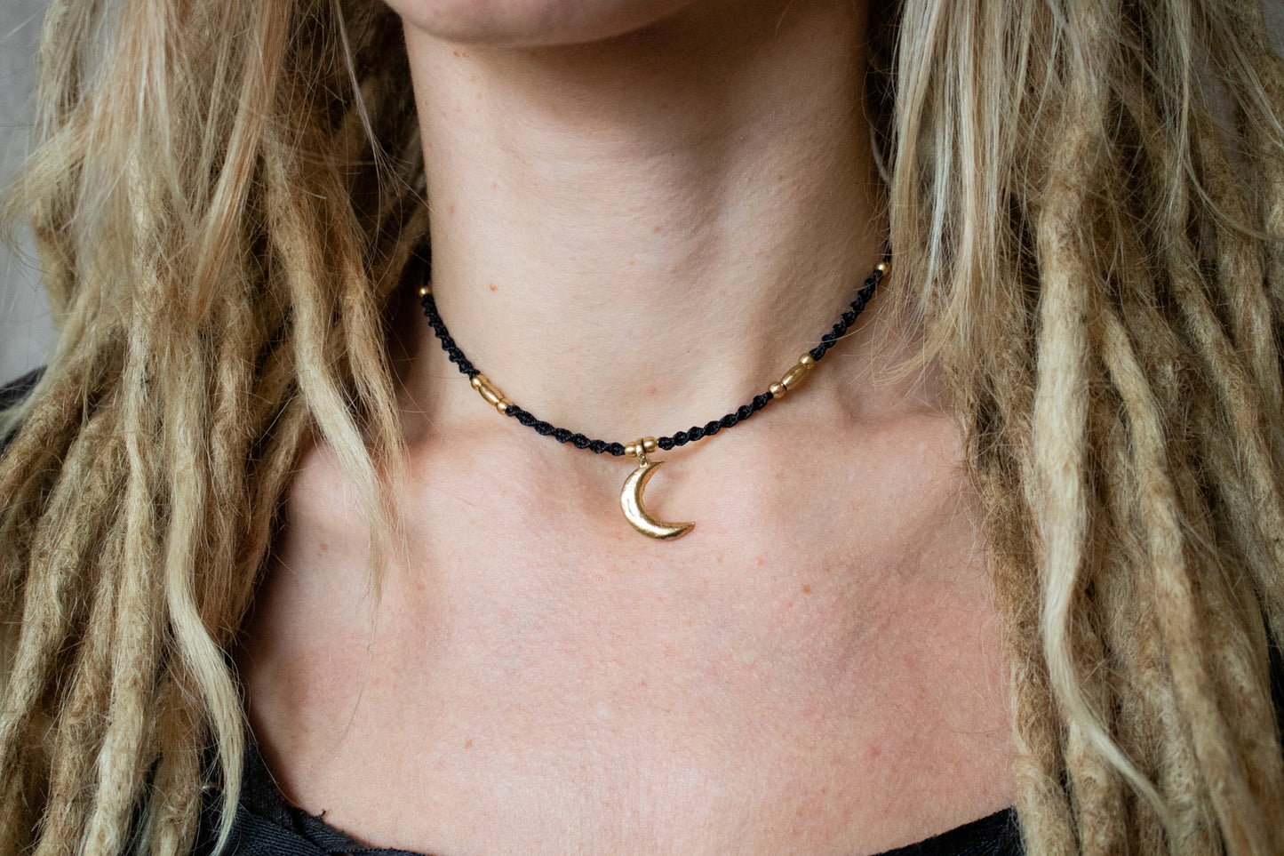 Lunar charm necklace