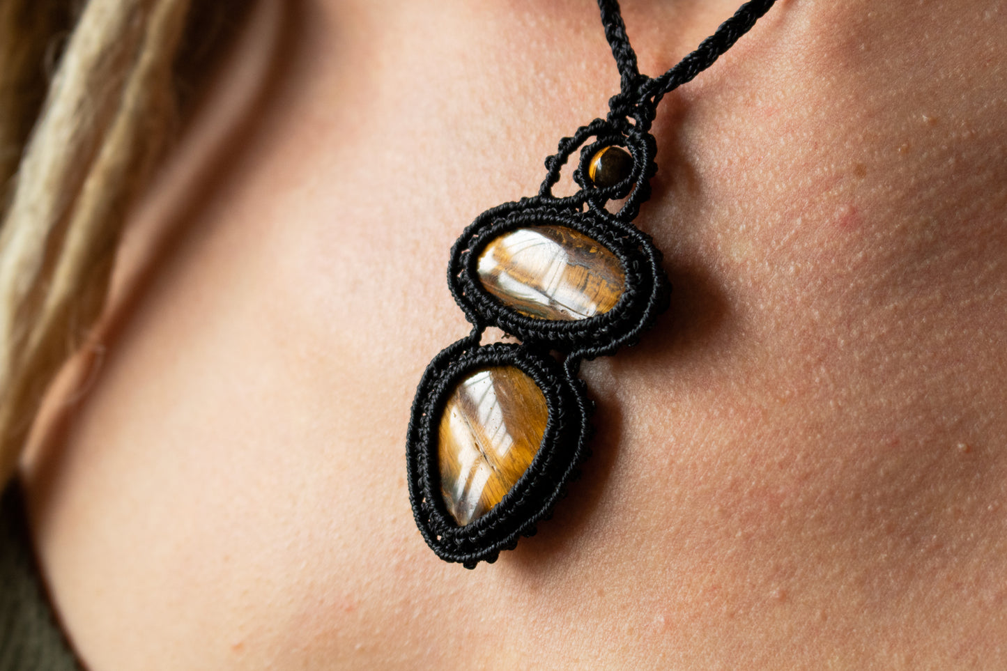 Double Tiger's Eye Harmony Pendant