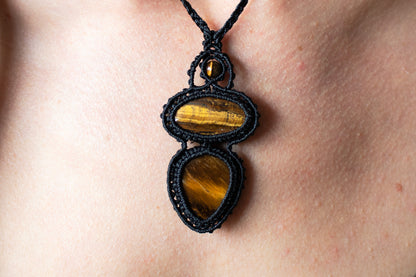Double Tiger's Eye Harmony Pendant