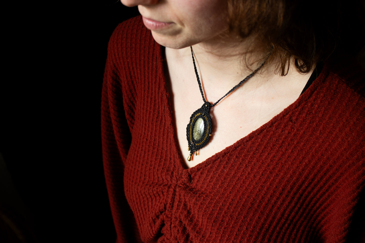 Black Obsidian Amulet