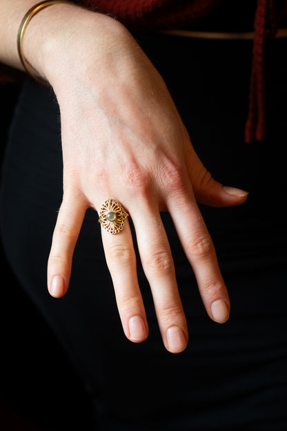 Golden Filigree Ring