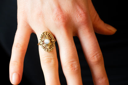 Golden Filigree Ring