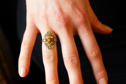Golden Filigree Ring